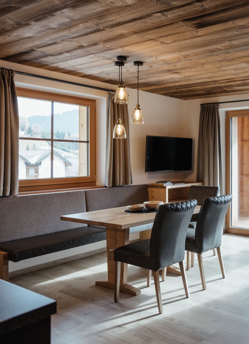 Aerial view of Alta Badia and Colfosco