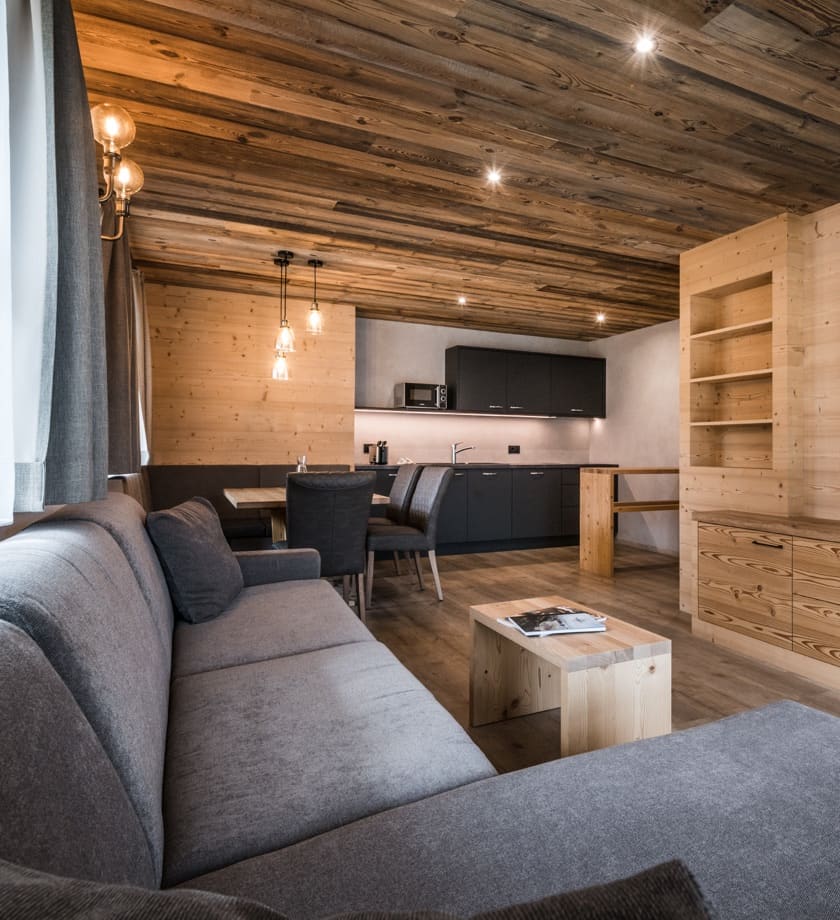 Aerial view of Alta Badia and Colfosco