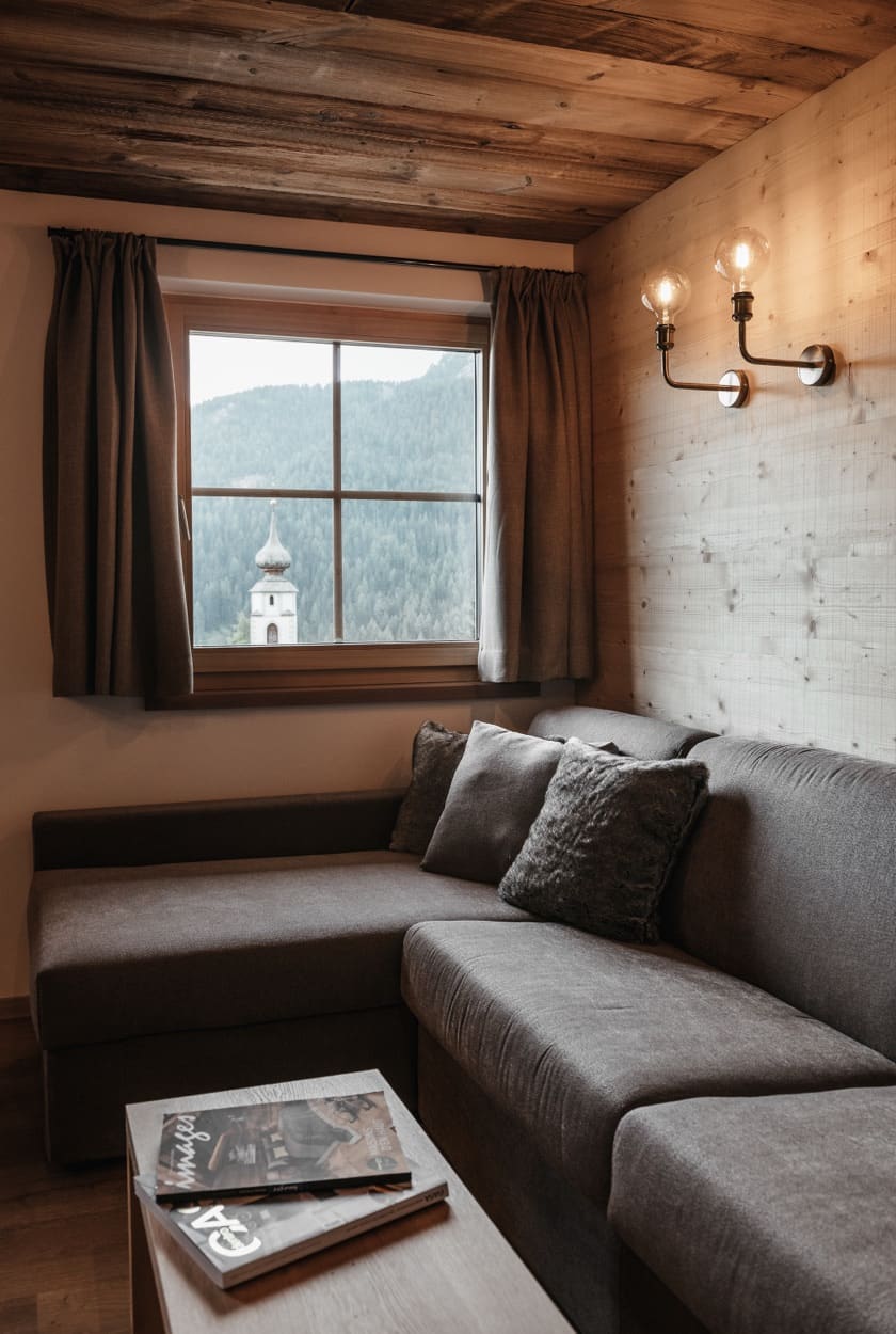 Aerial view of Alta Badia and Colfosco